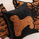 SOGA 2X 45cm Modern Charcoal Gray Leopard Pattern Throw Pillow