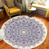 SOGA 120cm Mandala Area Rug for Living Room Lounge Bedroom Anti-slip Doormat Home Decor