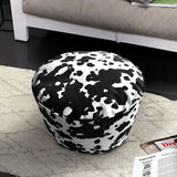 SOGA 2X 48x35cm Round Soft Pouffe Seat Cushion Elegant Home Accent Décor Stylish Footstool