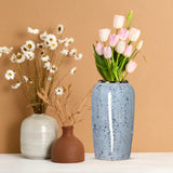 SOGA 35x17cm Grey Large Ceramic Flower Vase Elegant Living Room Home Decor