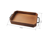 SOGA 33.8x23x5cm Paulownia Wood Serving Tray