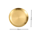 SOGA 30cm Premium Gold Grilling Plate  Durable, Heat-Resistant, Perfect for BBQs and Outdoor Cooking Kitchen Essential