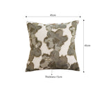 SOGA 45cm Gray Abstract Floral Watercolor Throw Pillow