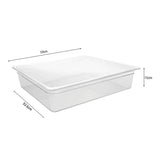 SOGA 150mm Clear Gastronorm GN Pan 1/1 Food Tray Storage with Lid