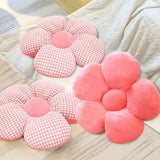 SOGA Pink Flower Cushion Shaped for Floor and Sitting Throw Pillow