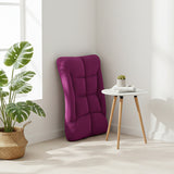 SOGA 2X Foldable Lounge Cushion Adjustable Floor Lazy Recliner Chair with Armrest - Magenta