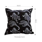 SOGA 2X 45cm Throw Pillow Black Leopard Light Luxury Decorative Cushion for Living Room