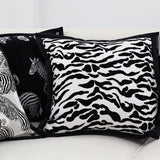 SOGA 2X 45cm Black and White Luxury Cushion Light Mottled Texture Decorative Square Pillow Living Room