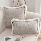 SOGA 2X 45cm Wabi-sabi Herringbone Square Throw Pillow