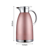 Soga 2.3L Rose Color 3-Layer Vacuum Insulated Stainless Steel Flask  Ideal for Home and office Office