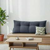 SOGA 4X 100cm Dark Grey Triangular Wedge Bed Pillow Headboard Backrest Bedside Tatami Cushion Home Decor