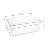 SOGA 150mm Clear Gastronorm GN Pan 1/2 Food Tray Storage