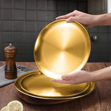 SOGA 14cm Premium Gold Grilling Plate  Durable Heat Resistant Perfect for BBQs and Outdoor Cooking Kitchen Essential