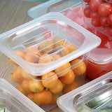 SOGA 100mm Clear Gastronorm GN Pan 1/6 Food Tray Storage Bundle of 4 with Lid