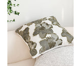 SOGA 45cm Gray Abstract Floral Watercolor Throw Pillow