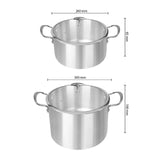 SOGA Stainless Steel 26cm 30cm Casserole With Lid Induction Cookware