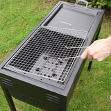 SOGA 66cm Portable Folding Thick Box-Type Charcoal Grill for Outdoor BBQ Camping