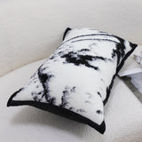 SOGA 2X 35cm Throw Pillow  Black and White Leopard Thick Premium Polyester Fiber for Home Decor