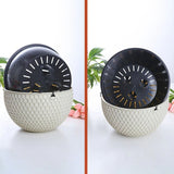 SOGA 2X White Large Hanging Resin Flower Pot Self Watering Basket Planter Outdoor