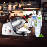 SOGA 2x 300W Electric Ice Shaver Crusher Snow Cone Smoothie Maker Ice Machine