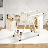 SOGA 2X 140cm Portable Wing Shape Clothes Drying Rack Foldable Space-Saving Laundry Holder