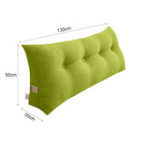 SOGA 2X 120cm Green Triangular Wedge Bed Pillow Headboard Backrest Bedside Tatami Cushion Home Decor