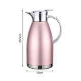 Soga 1.8L Rose Color 3-Layer Vacuum Insulated Stainless Steel Flask  Ideal for Home and Office