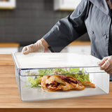 SOGA 200mm Clear Gastronorm GN Pan 1/1 Food Tray Storage Bundle of 2 with Lid