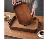 SOGA 28.3x20.1x5cm Paulownia Wood Serving Tray