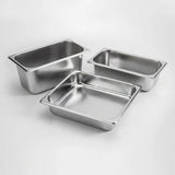 SOGA 2X Gastronorm GN Pan Full Size 1/3 GN Pan 20cm Deep Stainless Steel Tray