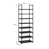 SOGA 2X 8 Tier Shoe Storage Shelf Space-Saving Caddy Rack Organiser with Handle