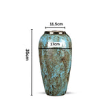 SOGA 35x17cm Light Blue Large Ceramic Flower Vase Elegant Living Room Home Decor