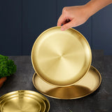 SOGA 30cm Premium Gold Grilling Plate  Durable, Heat-Resistant, Perfect for BBQs and Outdoor Cooking Kitchen Essential