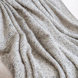 SOGA Soft  Light Beige Tassel Throw Blanket 160x200cm Soft Polyester