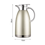 SOGA 2X 1.8LSilver Double-Wall vacuum with 2 layers stainless steel Construction Thermal Flask