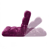 SOGA Floor Recliner Folding Lounge Sofa Futon Couch Folding Chair Cushion - Magenta