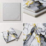 SOGA Peel & Stick Floor and Wall Tiles 30 x 30cm 10 Pack Blue Agate Faux Marble