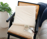 SOGA 2X  White Chevron Square Cushion Soft Leaning Plush Backrest Throw Seat Pillow