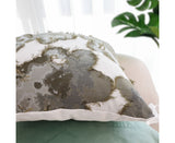 SOGA 45cm Gray Abstract Floral Watercolor Throw Pillow