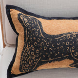 SOGA 2X 30cm Stylish Golden Yellow Black Leopard Pattern Throw Pillow
