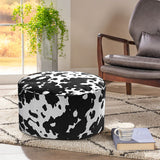 SOGA 2X 48x35cm Round Soft Pouffe Seat Cushion Elegant Home Accent Décor Stylish Footstool