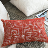 SOGA 2X 35cm Throw Pillow Burgundy Cinnabar Perfect Burnt Indoor and Outdoor Corded for Home Decor
