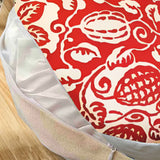 SOGA 45cm Red Premium Polyester Cotton Cushion with EPP Particle Insert for Enhanced Comfort