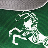 SOGA Three-Seater Green Horse Print 90x210cm Throw Blanket Sofa Cover