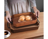 SOGA 28.3x20.1x5cm Paulownia Wood Serving Tray