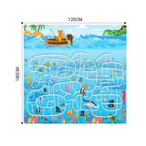 SOGA 120cm Kids Rug Street Map Play Mat Educational Baby Theme Park Area Rugs