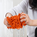 SOGA 5X 80x12 Orange Microfiber Flat Mop Floor Cleaning Pads Rotating Dust Remover