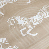 SOGA One-Seater Beige Horse Print 90x90cm Throw Blanket Sofa Cover