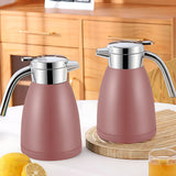 SOGA 2X 1.8L Stainless Steel Water Bottle Insulated Vacuum Flask Coffee Jug Thermal Pink