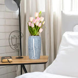 SOGA 35x17cm Grey Large Ceramic Flower Vase Elegant Living Room Home Decor